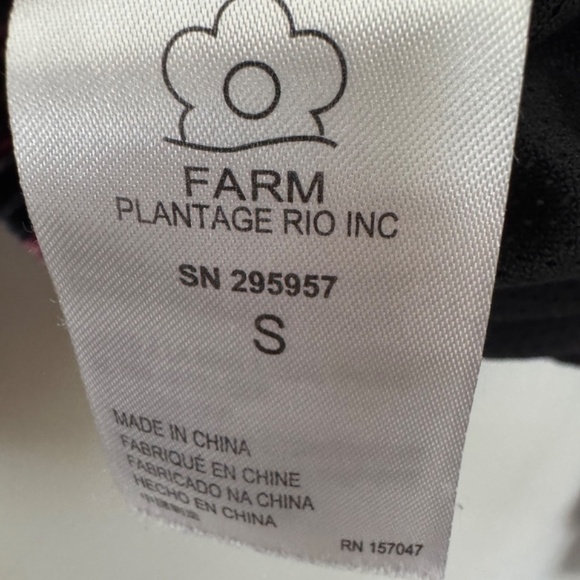 FARM RIO Black Tropical Magic Plush Velvet Bomber Jacket Back Pink S - Picture 8 of 11